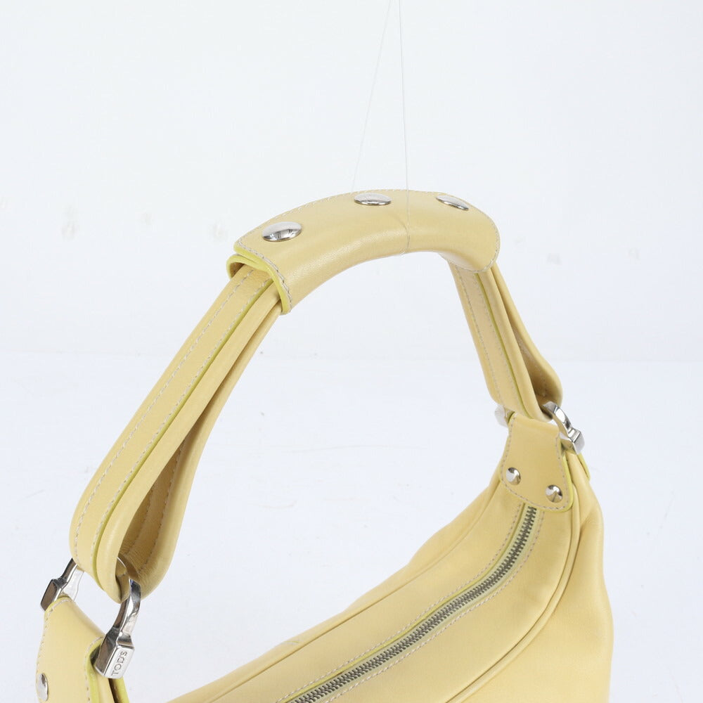 トッズ レザー ショルダーバッグ 肩掛け ワンショルダー トート ハンド シルバー 金具 レディース RRE CH18-10