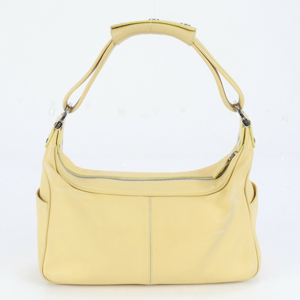 トッズ レザー ショルダーバッグ 肩掛け ワンショルダー トート ハンド シルバー 金具 レディース RRE CH18-10