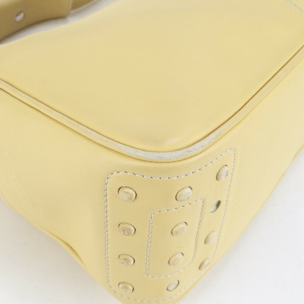 トッズ レザー ショルダーバッグ 肩掛け ワンショルダー トート ハンド シルバー 金具 レディース RRE CH18-10