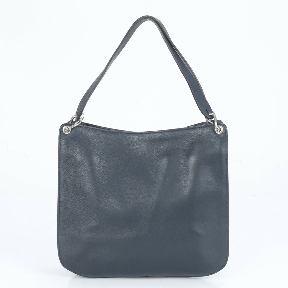 美品 CREATION LUSSET クリエーションルセ レザー トート バッグ 肩掛け ショルダー ハンド シルバー 金具 レディース RRE CI15-5