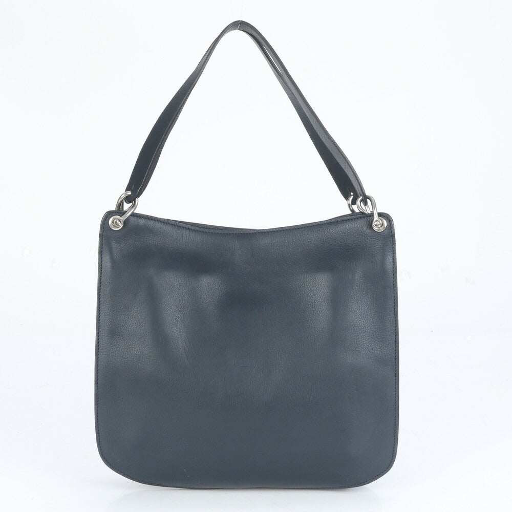 美品 CREATION LUSSET クリエーションルセ レザー トート バッグ 肩掛け ショルダー ハンド シルバー 金具 レディース RRE CI15-5