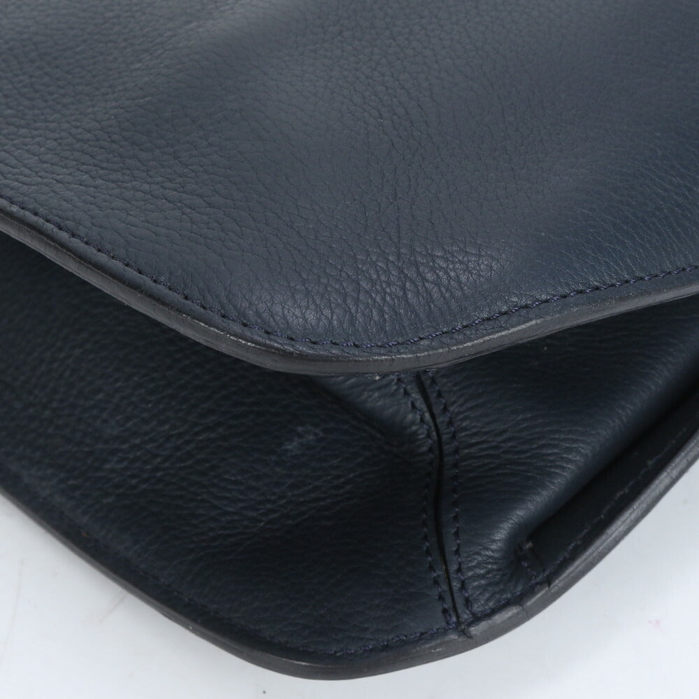 美品 CREATION LUSSET クリエーションルセ レザー トート バッグ 肩掛け ショルダー ハンド シルバー 金具 レディース RRE CI15-5