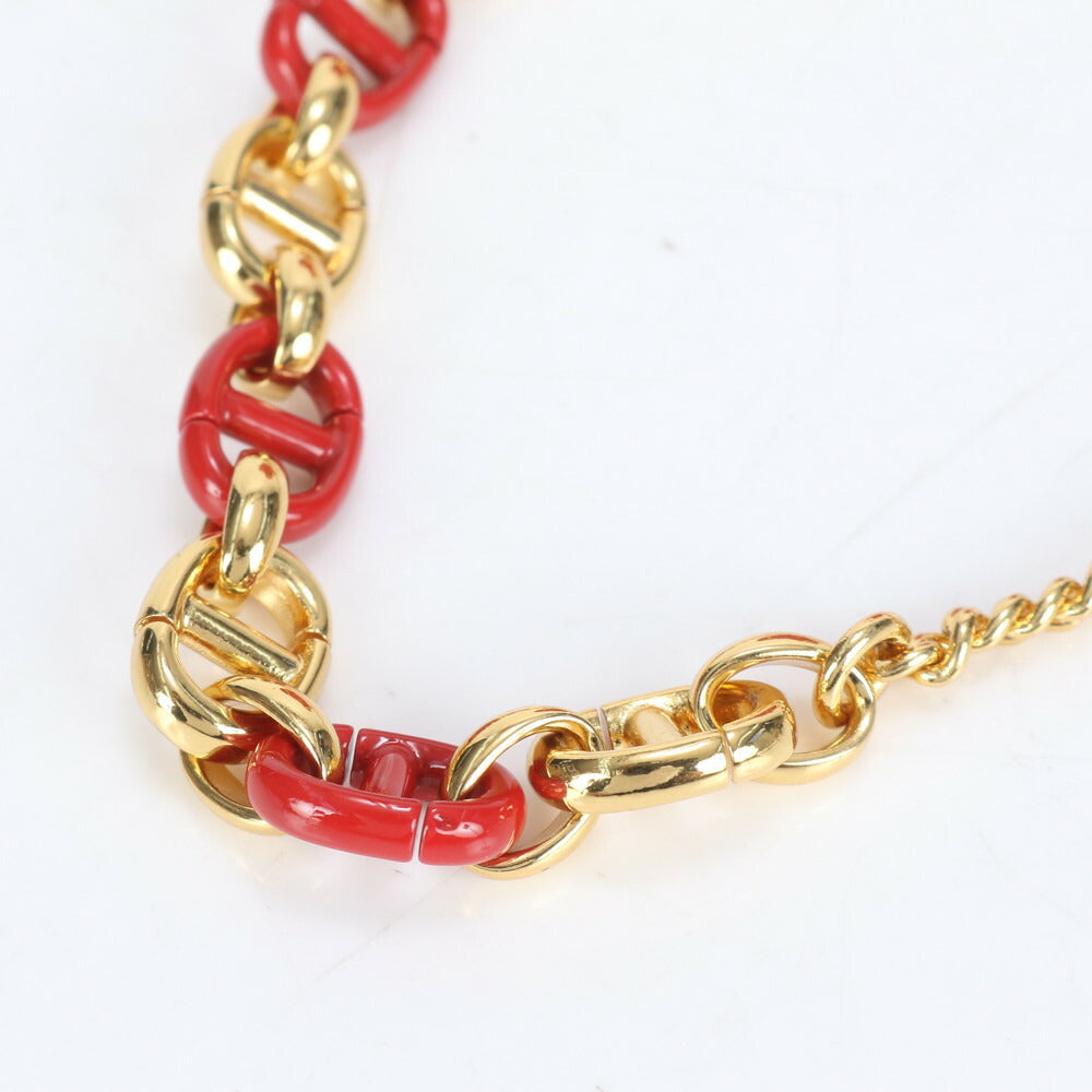 未使用 クリスチャンディオール カロ ハート カナージュ チェーン レザー ショルダーバッグ ポーチ 斜め掛け レディース ECE CI10-4