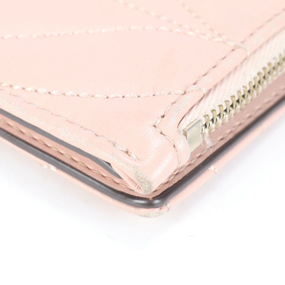 美品 ケイトスペード キルティング レザー フラグメントケース カードケース 二つ折り 財布 コンパクト ウォレット レディース RRE CJ2-5