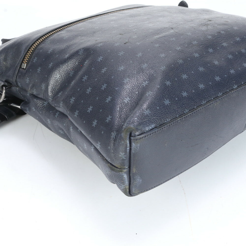 美品 コーチ チャールズ フォールドオーバー レザー 2WAY ショルダーバッグ 斜め掛け ビジネス 通勤 トート A4 メンズ EEE CJ16-9