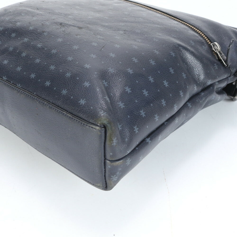 美品 コーチ チャールズ フォールドオーバー レザー 2WAY ショルダーバッグ 斜め掛け ビジネス 通勤 トート A4 メンズ EEE CJ16-9