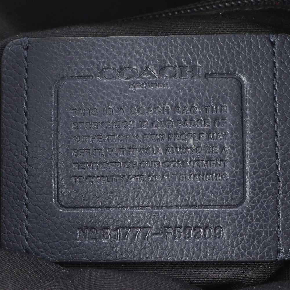 美品 コーチ チャールズ フォールドオーバー レザー 2WAY ショルダーバッグ 斜め掛け ビジネス 通勤 トート A4 メンズ EEE CJ16-9