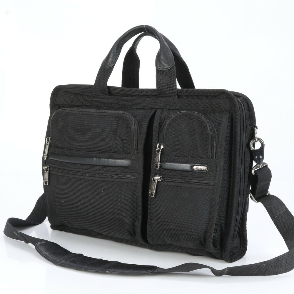 美品 TUMI トゥミ トレーサータグ付 アルファ レザー 2WAY ビジネス バッグ 斜め掛け ショルダー トート 通勤 A4 メンズ EEE CJ17-1