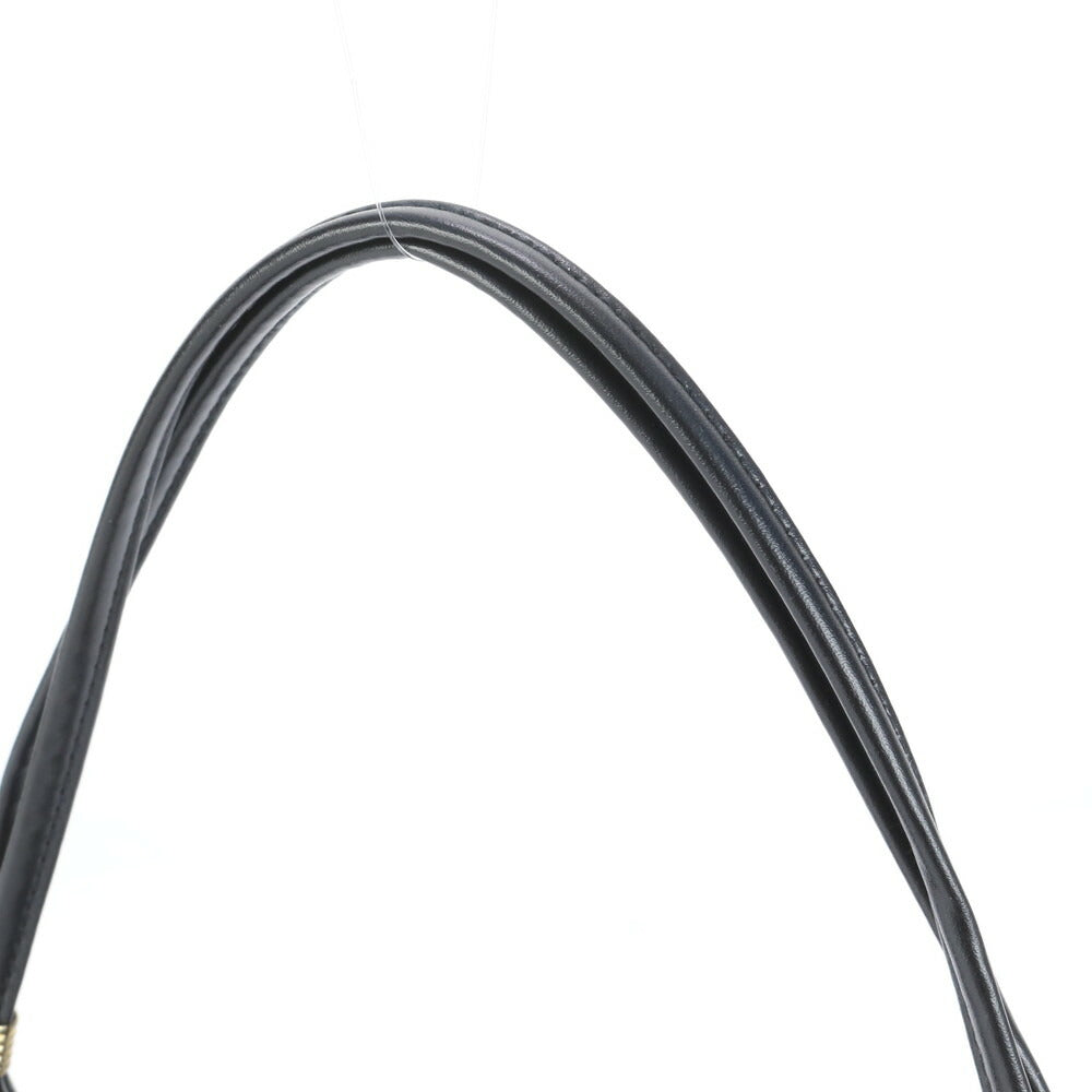 美品 フェイラー フラワー 花柄 ワンショルダー レザー ショルダーバッグ 肩掛け トート ハンド ブラック レディース RRE CK15-3