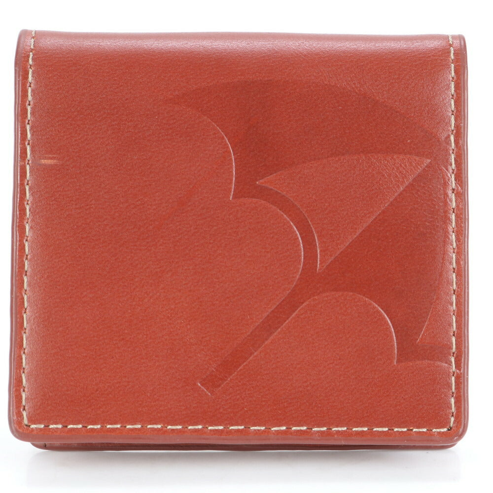 美品 アーノルドパーマー レザー コインケース 小銭入れ コンパクト ウォレット 本革 ブラウン 茶色 メンズ レディース RUM CL7-6