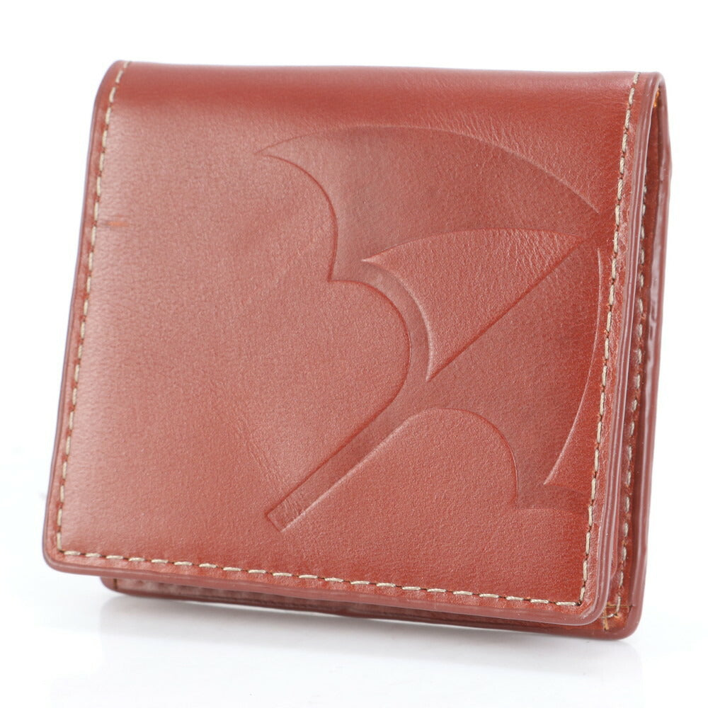 美品 アーノルドパーマー レザー コインケース 小銭入れ コンパクト ウォレット 本革 ブラウン 茶色 メンズ レディース RUM CL7-6