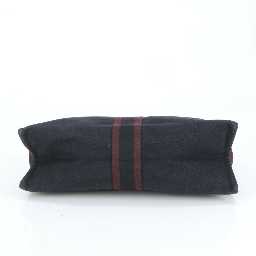 美品 エルメス フールトゥ セカンドバッグ クラッチ ポーチ 通勤 ビジネス ブラック 黒 紳士 メンズ RUM CK25-8