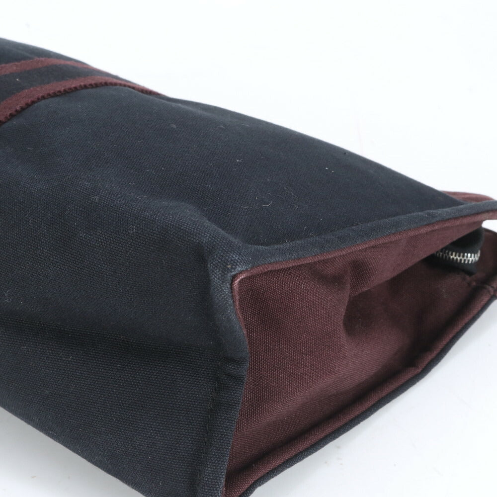 美品 エルメス フールトゥ セカンドバッグ クラッチ ポーチ 通勤 ビジネス ブラック 黒 紳士 メンズ RUM CK25-8