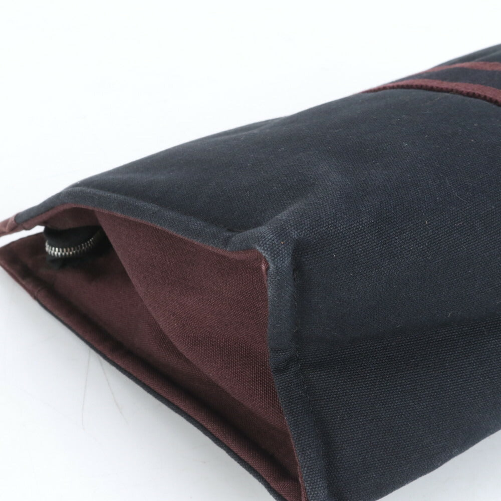 美品 エルメス フールトゥ セカンドバッグ クラッチ ポーチ 通勤 ビジネス ブラック 黒 紳士 メンズ RUM CK25-8