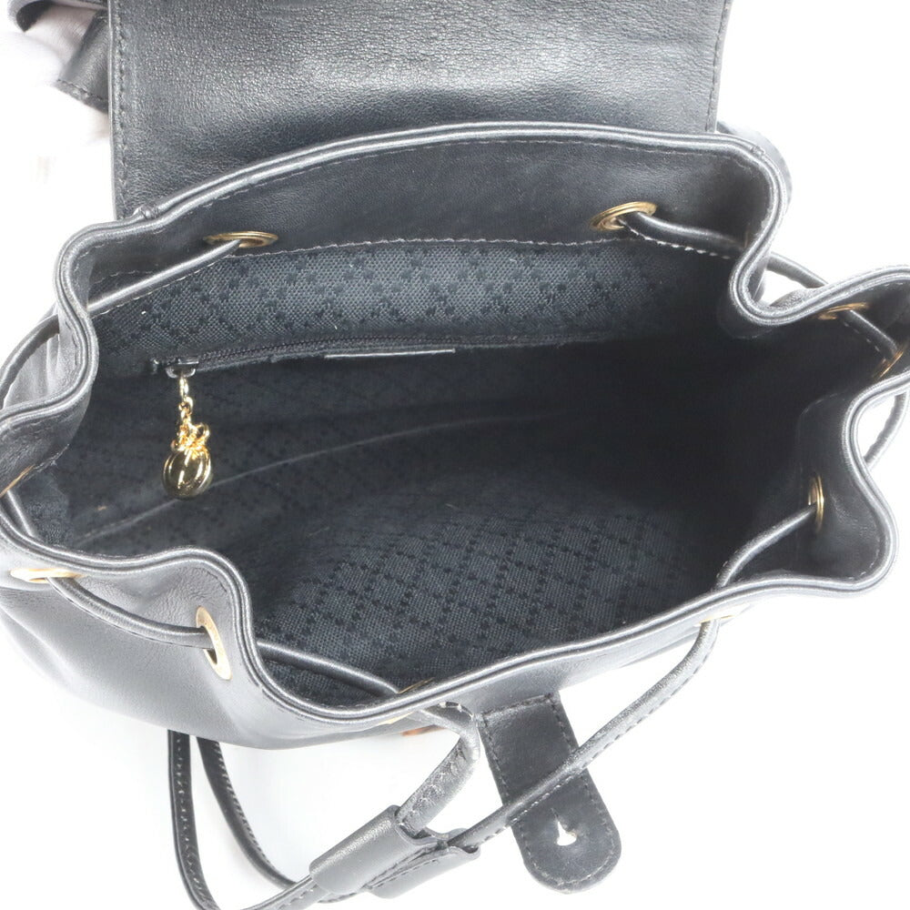 美品 ヴィンテージ オールド グッチ バンブー レザー リュックサック リュック バックパック ショルダー バッグ レディース EEE CS16-4