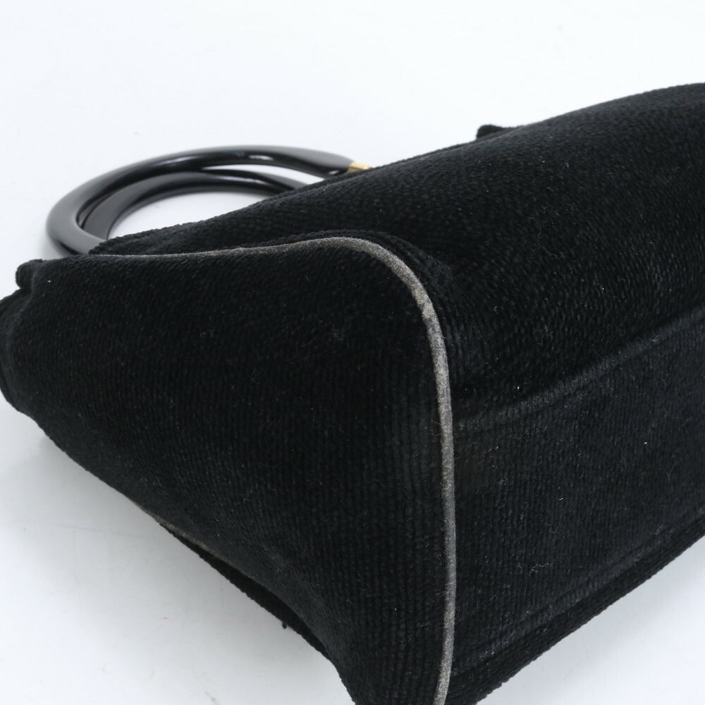 フェイラー シュニール織 フラワー 花柄 トート バッグ 肩掛け ショルダー ハンド ブラック 黒 ゴールド 金具 レディース EUE CL5-3