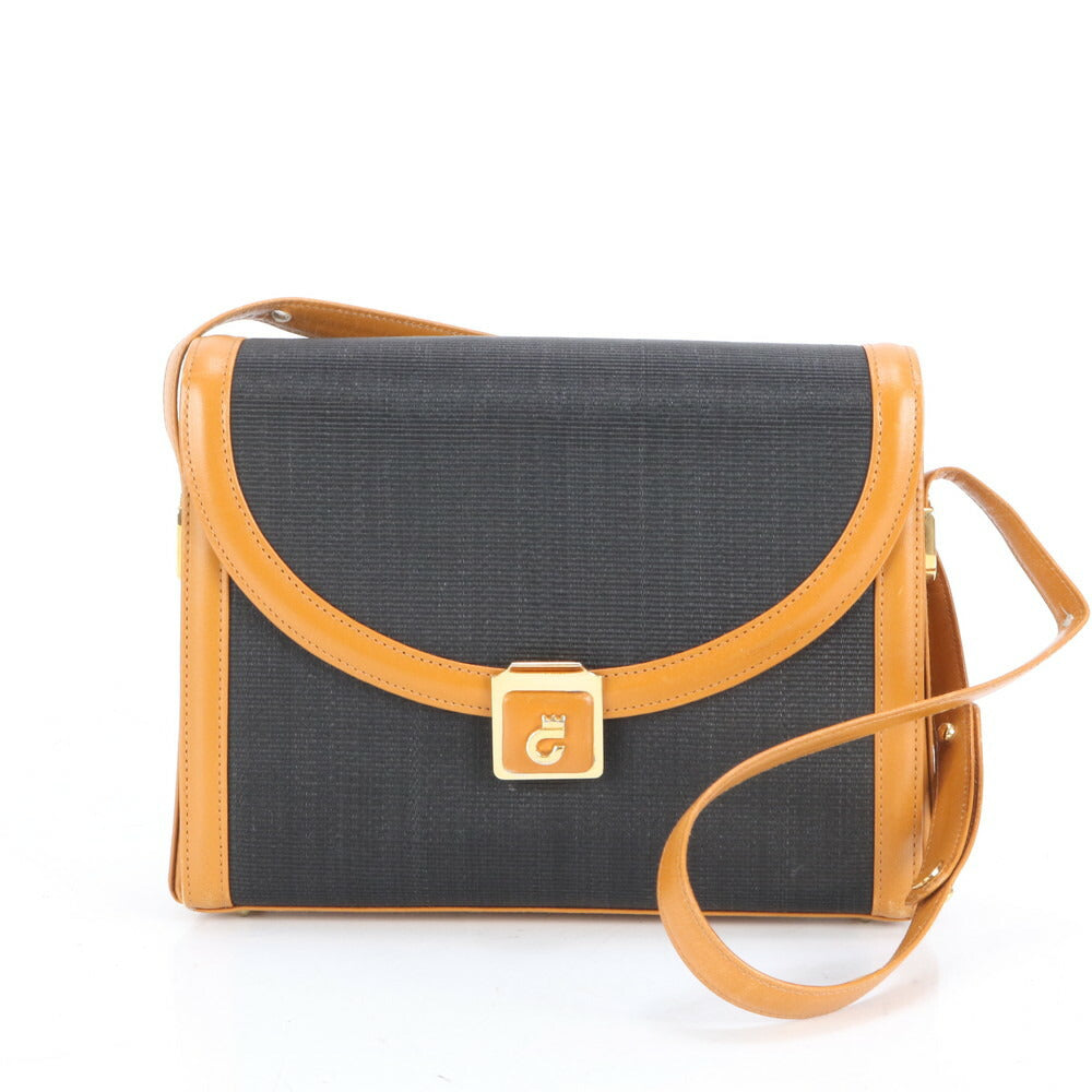 美品 コンテス レザー ホースヘアー 2WAY ショルダーバッグ 肩掛け ブラック ブラウン ゴールド 金具 トート レディース EUE CL4-4