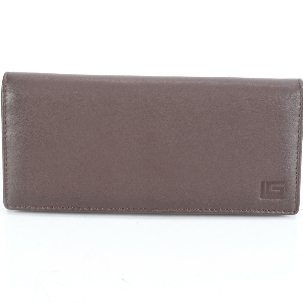 美品 ギ・ラロッシュ レザー 長財布 二つ折り ロング ウォレット ブラウン 札入れ ラウンドファスナー メンズ RUE CL14-7