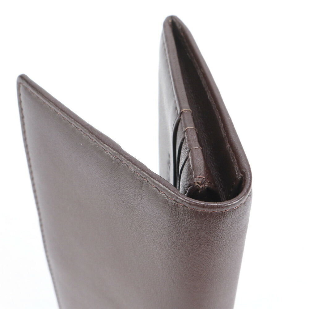 美品 ギ・ラロッシュ レザー 長財布 二つ折り ロング ウォレット ブラウン 札入れ ラウンドファスナー メンズ RUE CL14-7