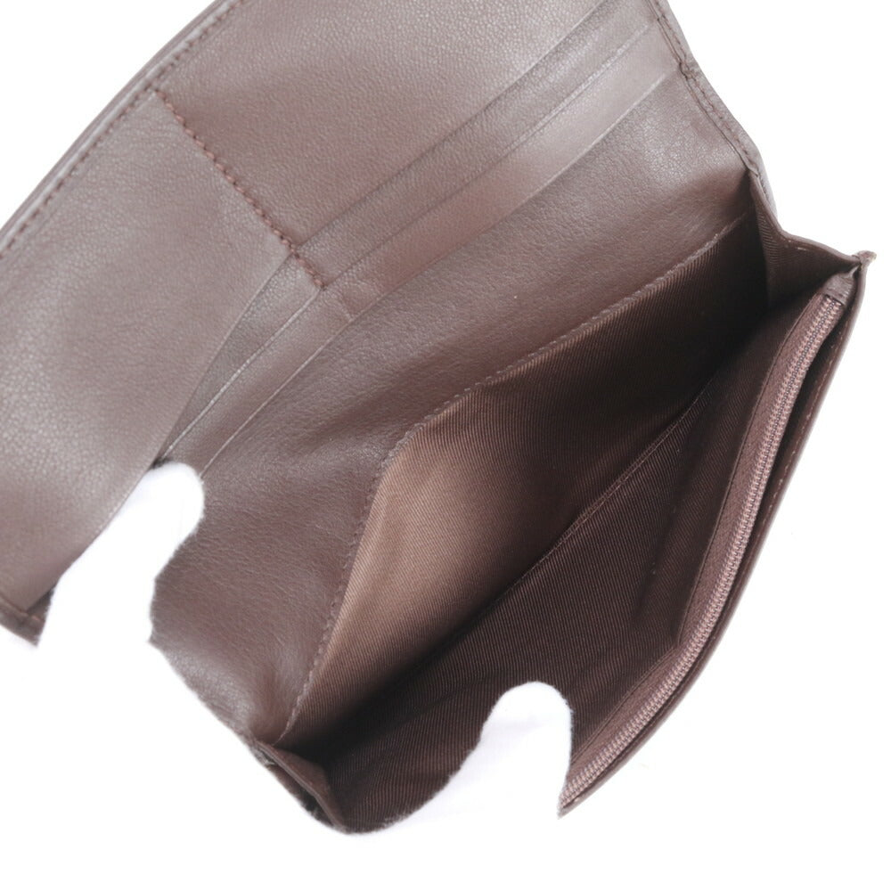 美品 ギ・ラロッシュ レザー 長財布 二つ折り ロング ウォレット ブラウン 札入れ ラウンドファスナー メンズ RUE CL14-7