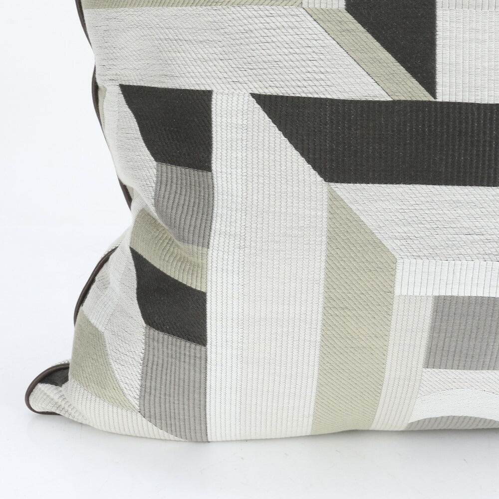 美品 エルメス レザー シルク クッション ホーム アイテム グッズ グレー ソファ インテリア レディース EEE CM13-6