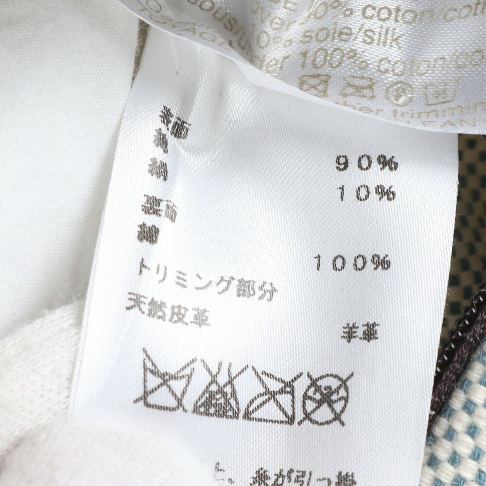 美品 エルメス レザー シルク クッション ホーム アイテム グッズ グレー ソファ インテリア レディース EEE CM13-6