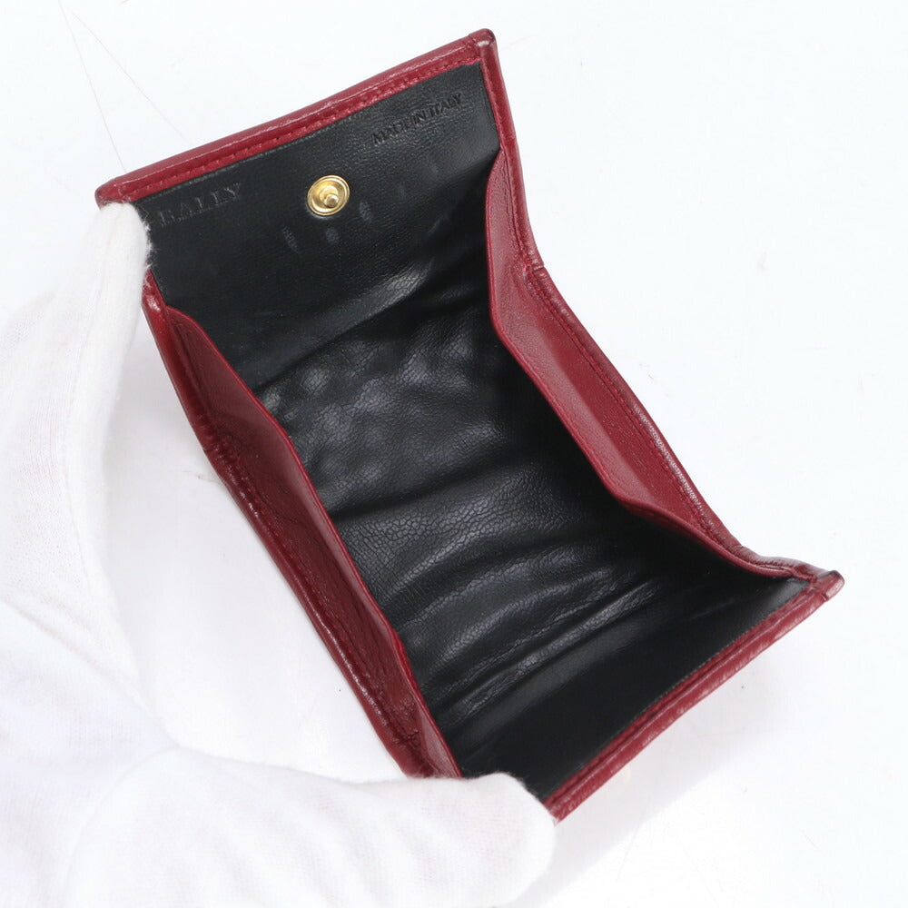 美品 バリー キルティング レザー コインケース 小銭入れ コンパクト ウォレット カードケース 長財布 二つ折り レディース RRE CL12-5