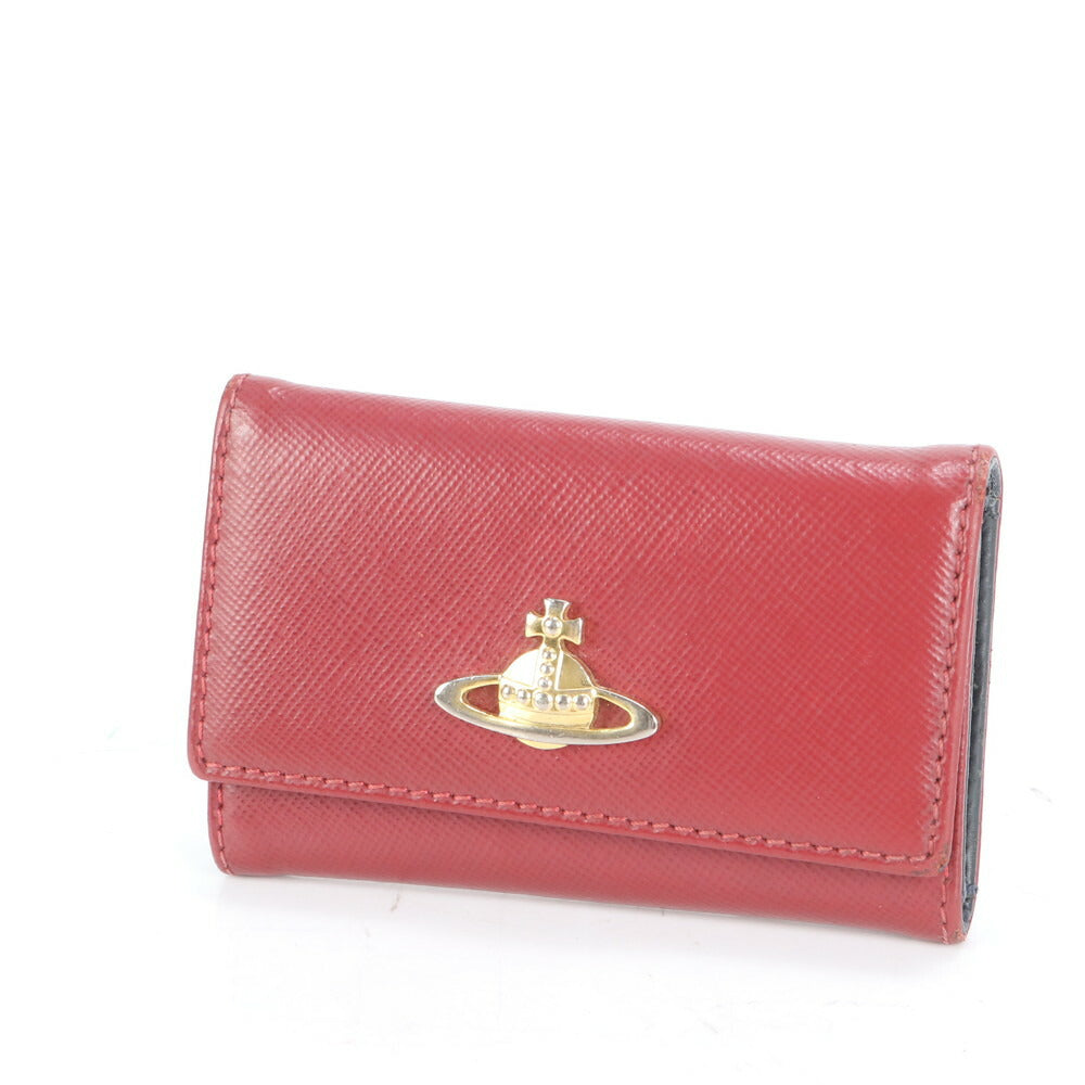 ヴィヴィアンウエストウッド オーヴ レザー 6連 キーケース キーリング ゴールド 金具 鍵 財布 レディース EEE CM14-10