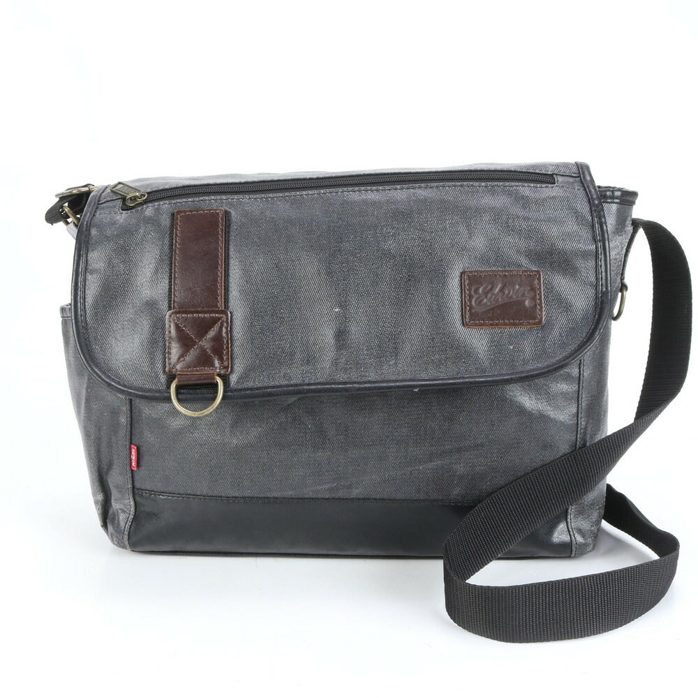 エドウィン レザー ショルダーバッグ 斜め掛け メッセンジャー ビジネス 通勤 トート A4 グレー メンズ RCE CN6-3