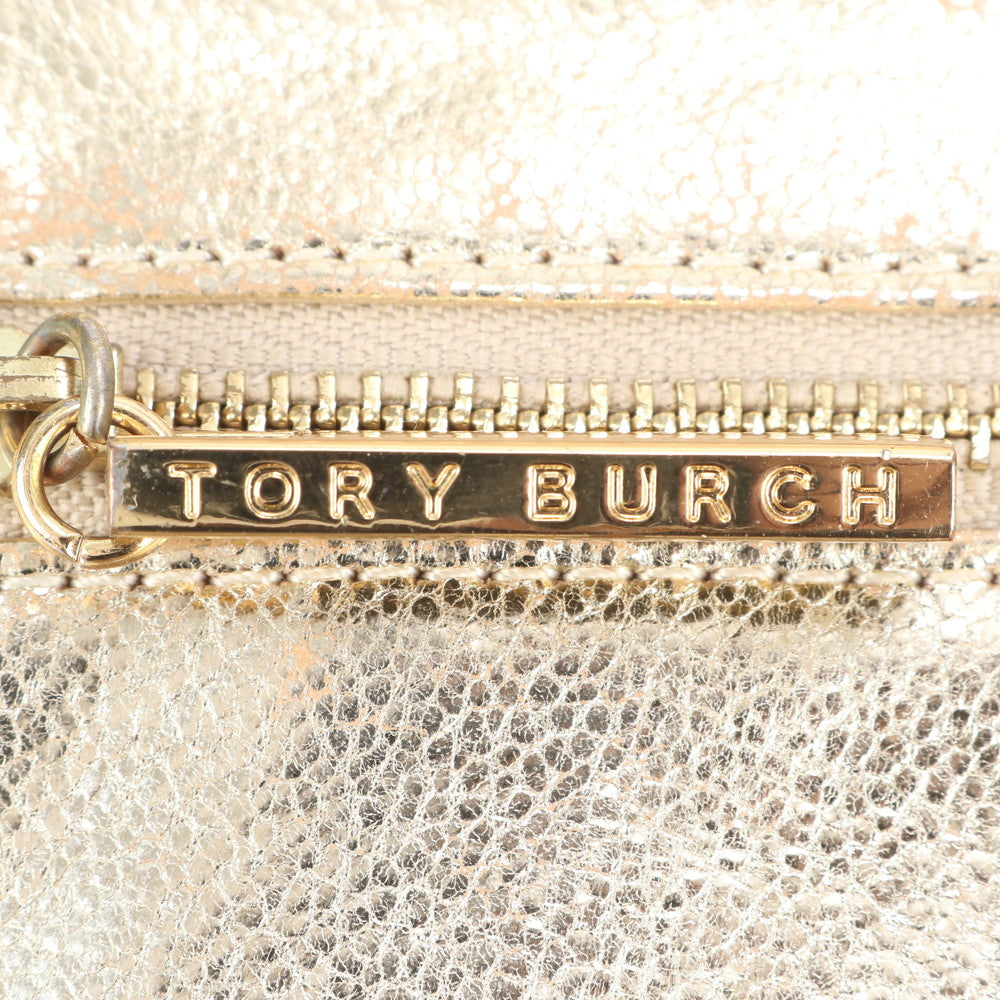 トリーバーチ ゴールド チェーン ショルダー ウォレット 長財布 レザー 斜め掛け クロスボディ ハンド トート レディース ECE CN1-9