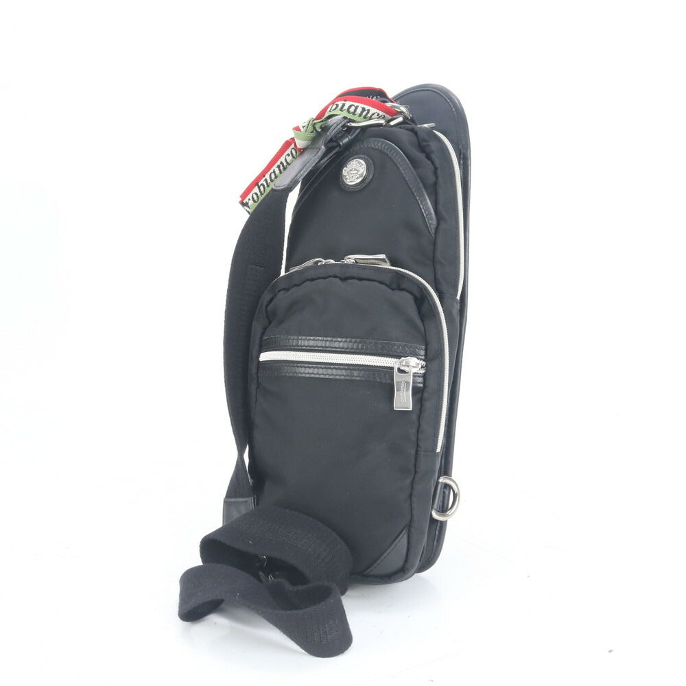 美品 オロビアンコ イタリア製 ジャコミオ レザー ショルダーバッグ 斜め掛け ボディ ウエストポーチ ショルダー メンズ ECE CN4-3