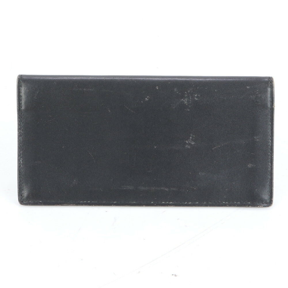 美品 ダンヒル コンフィデンシャル レザー 長財布 二つ折り ロング ウォレット ブラック 黒 ラウンドファスナー メンズ RRE CO18-2