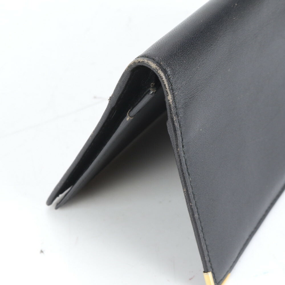 美品 ダンヒル コンフィデンシャル レザー 長財布 二つ折り ロング ウォレット ブラック 黒 ラウンドファスナー メンズ RRE CO18-2