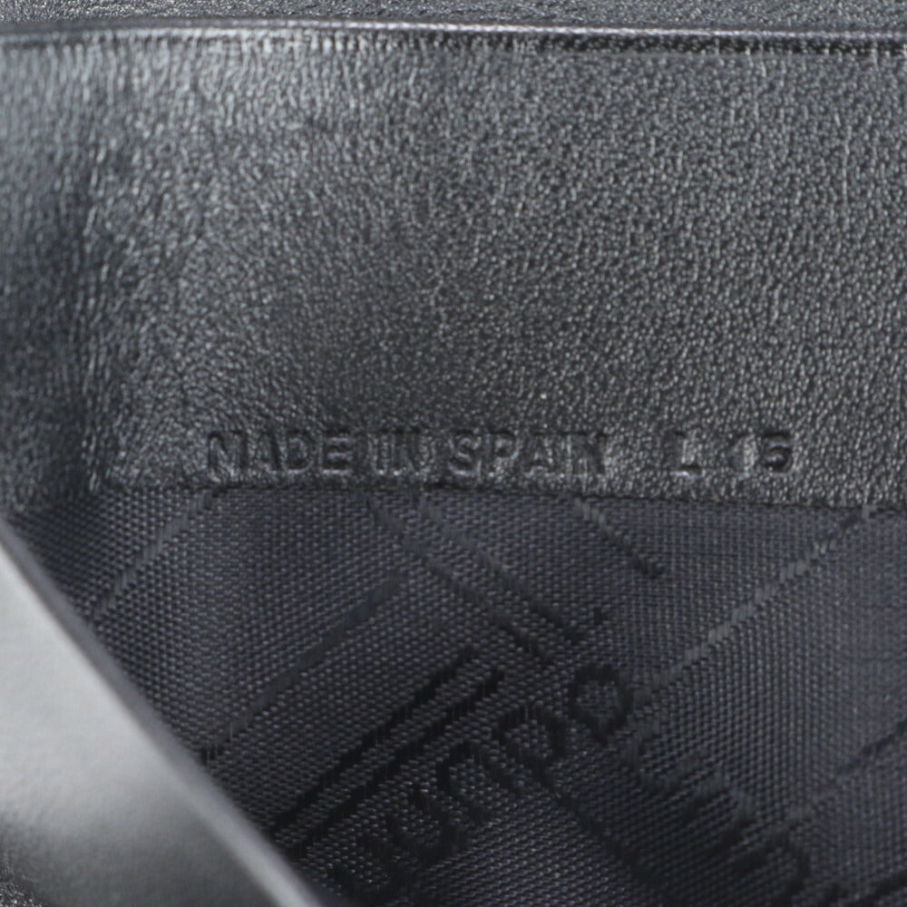 美品 ダンヒル コンフィデンシャル レザー 長財布 二つ折り ロング ウォレット ブラック 黒 ラウンドファスナー メンズ RRE CO18-2