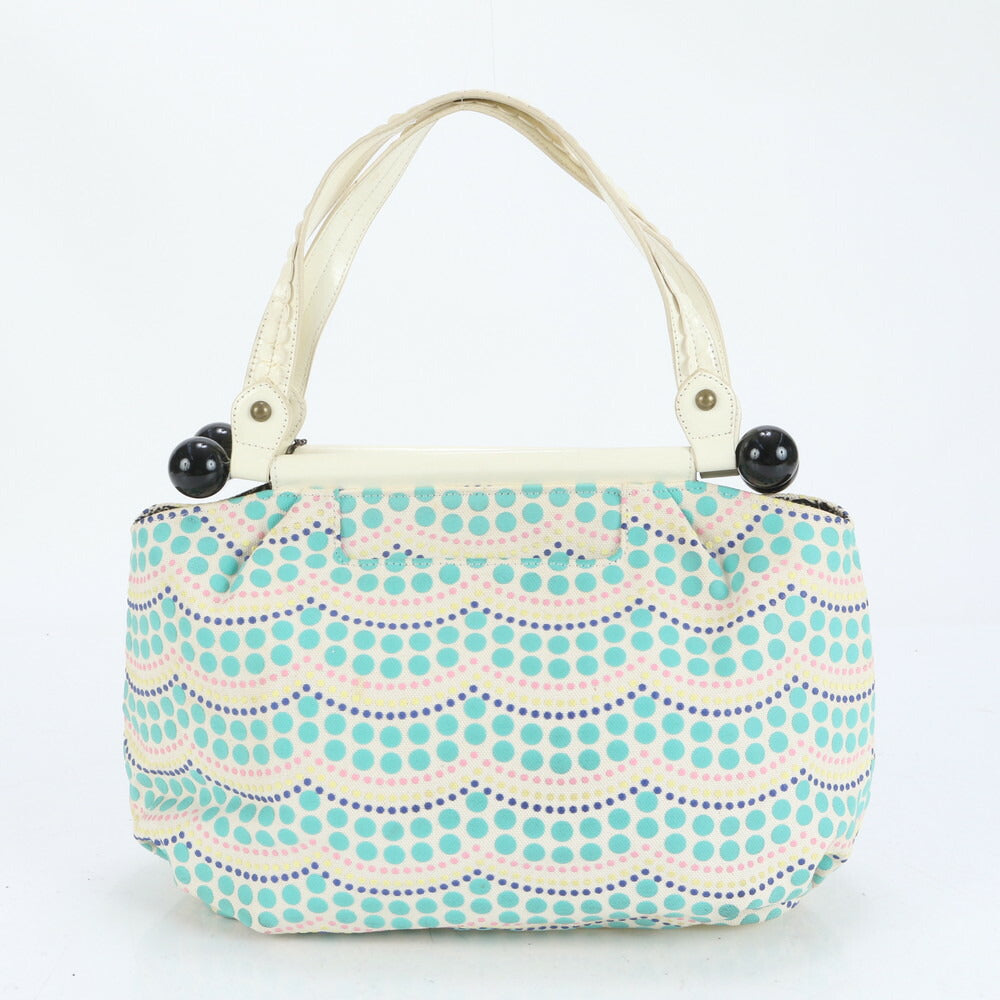 美品 アナスイ バタフライ 蝶 チャーム ドット 水玉 トート バッグ 肩掛け ショルダー ハンド A4 レディース RUE CO8-8