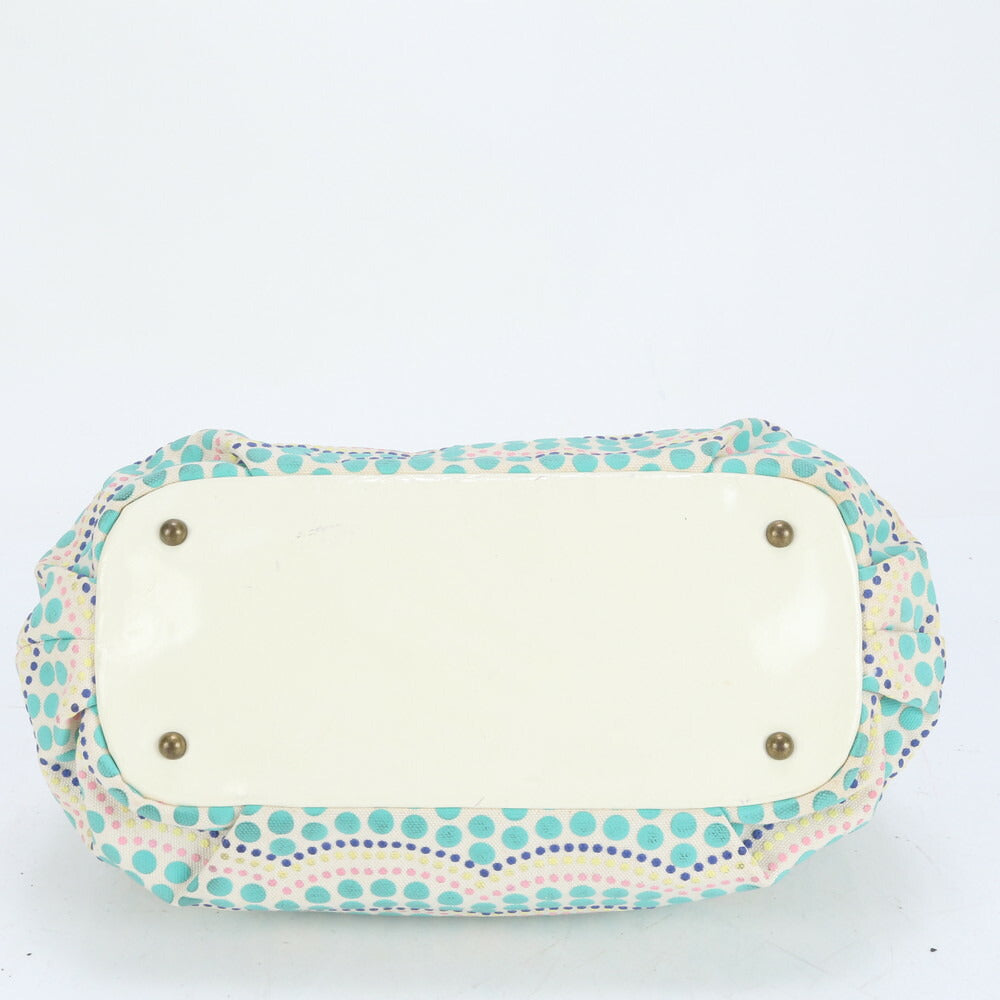 美品 アナスイ バタフライ 蝶 チャーム ドット 水玉 トート バッグ 肩掛け ショルダー ハンド A4 レディース RUE CO8-8