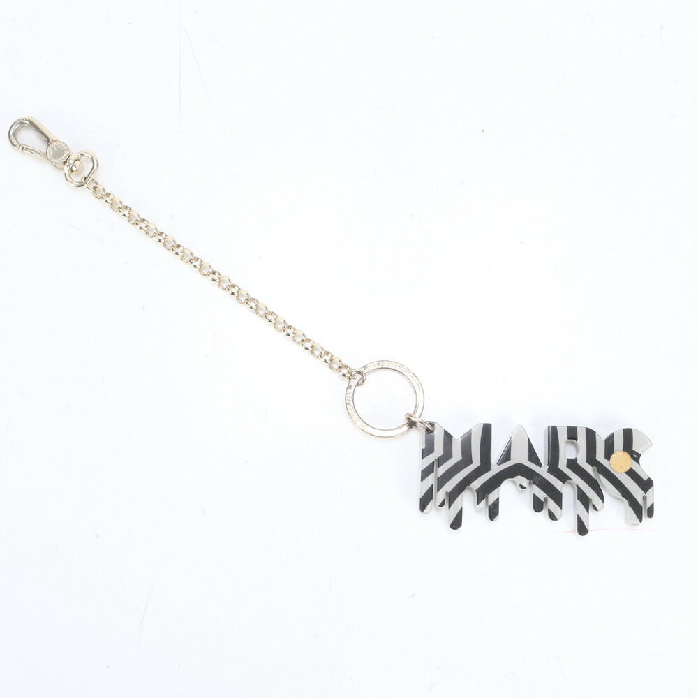 マークジェイコブス ロゴ シルバー ストラップ キーホルダー キーリング バッグ チャーム アクセサリー レディース ERE CP27-3
