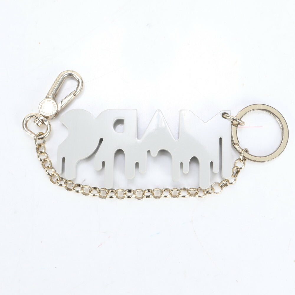 マークジェイコブス ロゴ シルバー ストラップ キーホルダー キーリング バッグ チャーム アクセサリー レディース ERE CP27-3