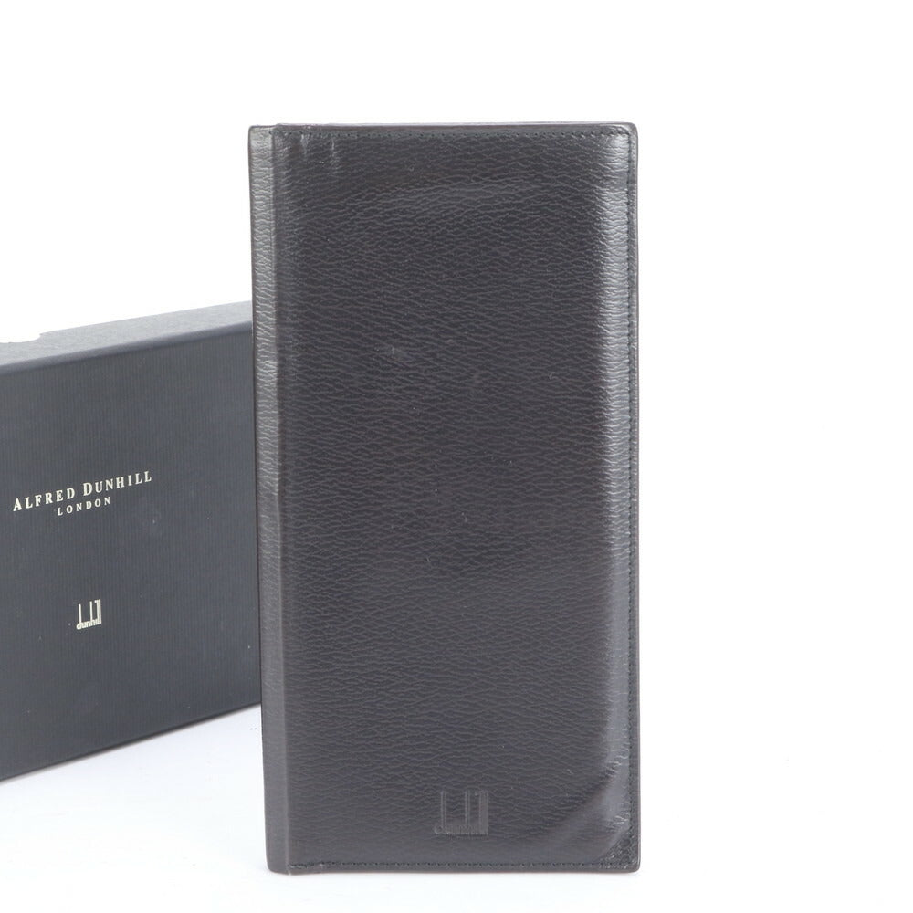 美品 ダンヒル レザー 長財布 二つ折り ウォレット 本革 ブラック 黒 ブランド メンズ ERM CP24-7