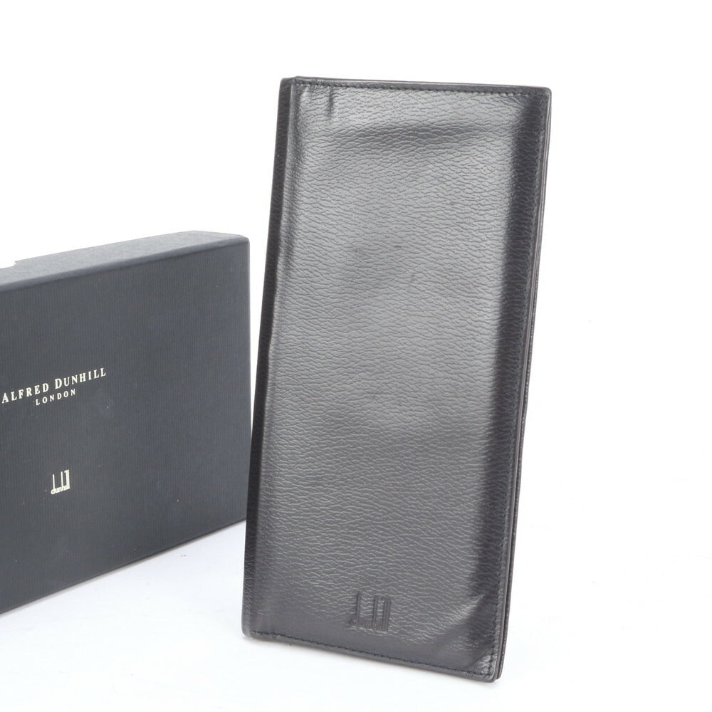 美品 ダンヒル レザー 長財布 二つ折り ウォレット 本革 ブラック 黒 ブランド メンズ ERM CP24-7