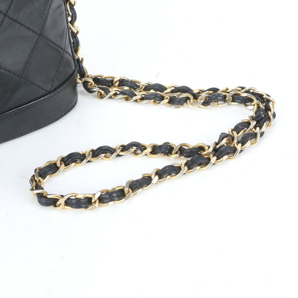 美品 シャネル シリアルシール付 マトラッセ バニティ ラムスキン レザー ショルダーバッグ 斜め掛け トート レディース EUE CP8-9