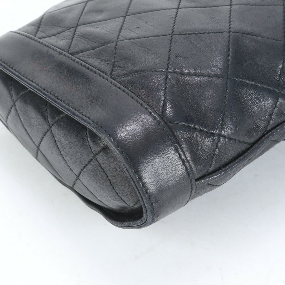 美品 シャネル シリアルシール付 マトラッセ バニティ ラムスキン レザー ショルダーバッグ 斜め掛け トート レディース EUE CP8-9