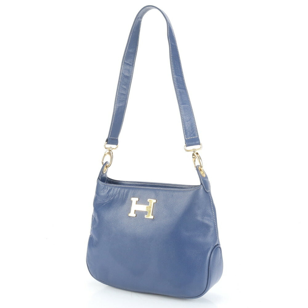 美品 ハイクラス イタリア製 レザー ショルダーバッグ 肩掛け ワンショルダー ゴールド 金具 トート ハンド レディース EUE CP9-2