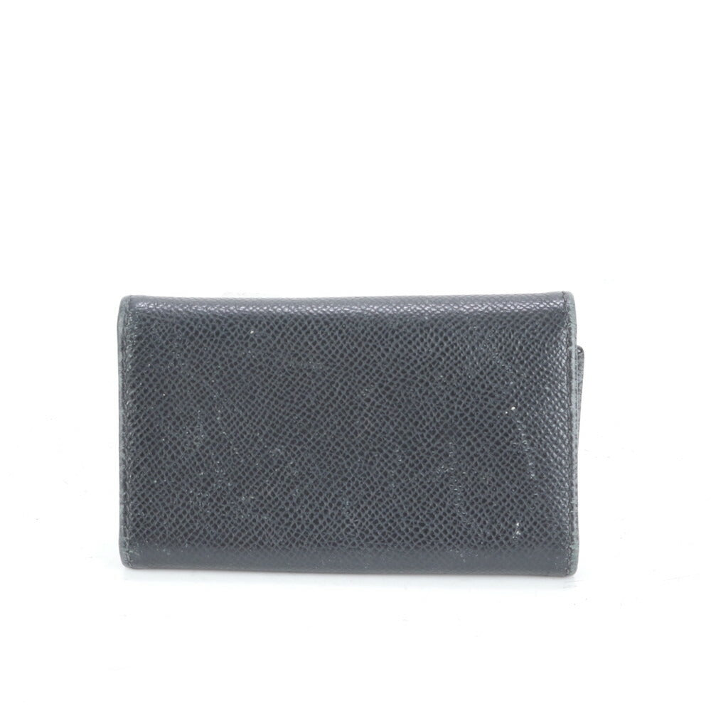 サルヴァトーレフェラガモ ガンチーニ レザー キーケース 6連 キーリング 本革 ブラック 黒 メンズ レディース EUM CP20-5