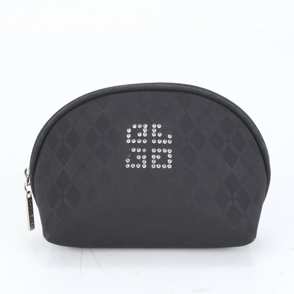 ジバンシー ロゴ ラインストーン ポーチ ブラック 黒 小物入れ ケース レディース EUM CP22-6