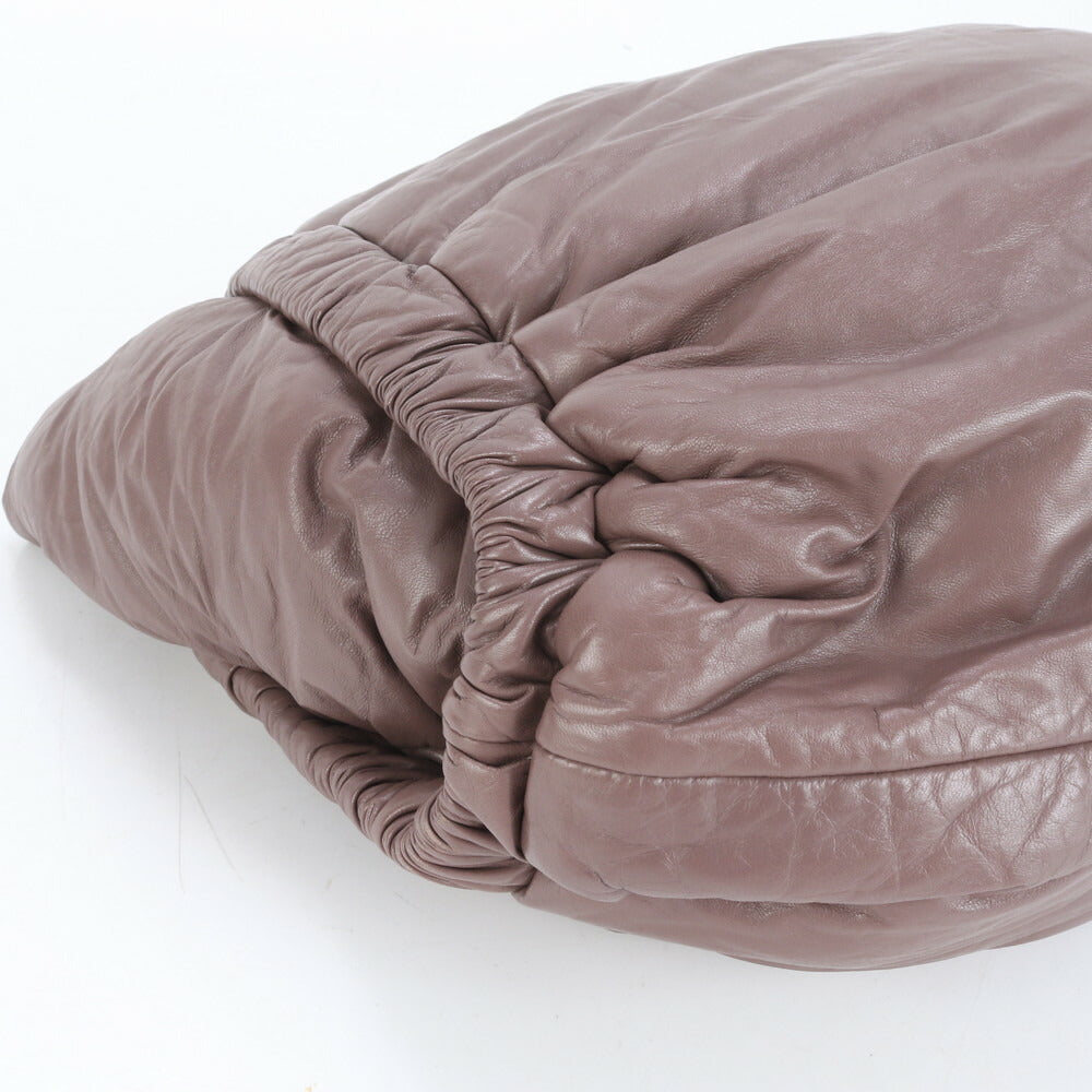 マルニ レザー ナイロン トート バッグ 肩掛け ショルダー ハンド A4 シルバー 金具 レディース ERE CP12-5