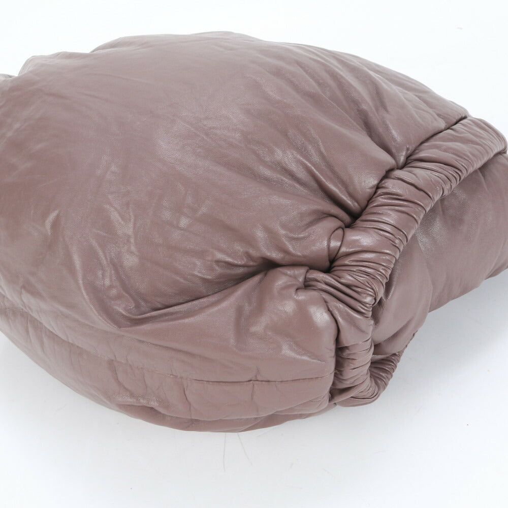 マルニ レザー ナイロン トート バッグ 肩掛け ショルダー ハンド A4 シルバー 金具 レディース ERE CP12-5