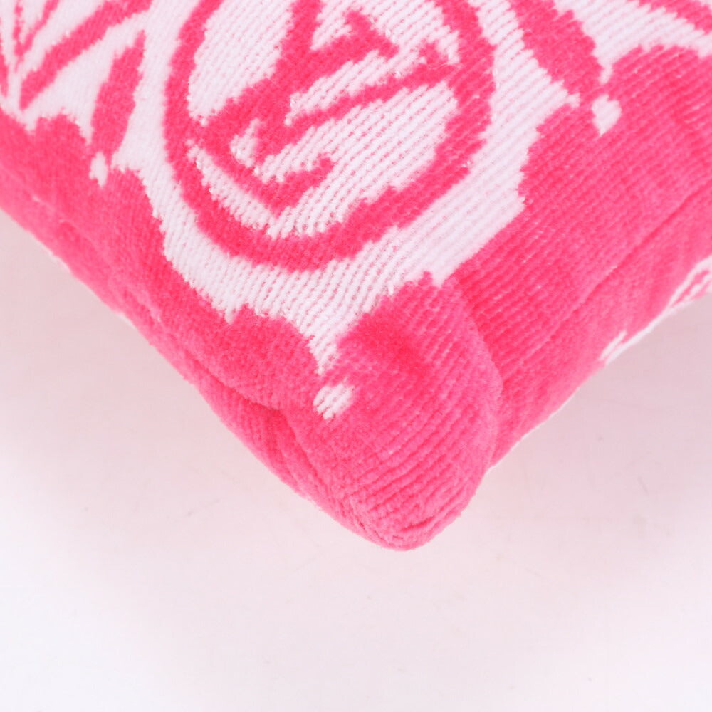 未使用 ルイヴィトン モノグラム フラワー タイル プティ クッション ピロー 枕 M01371 ピンク インテリア レディース ERE CP24-2