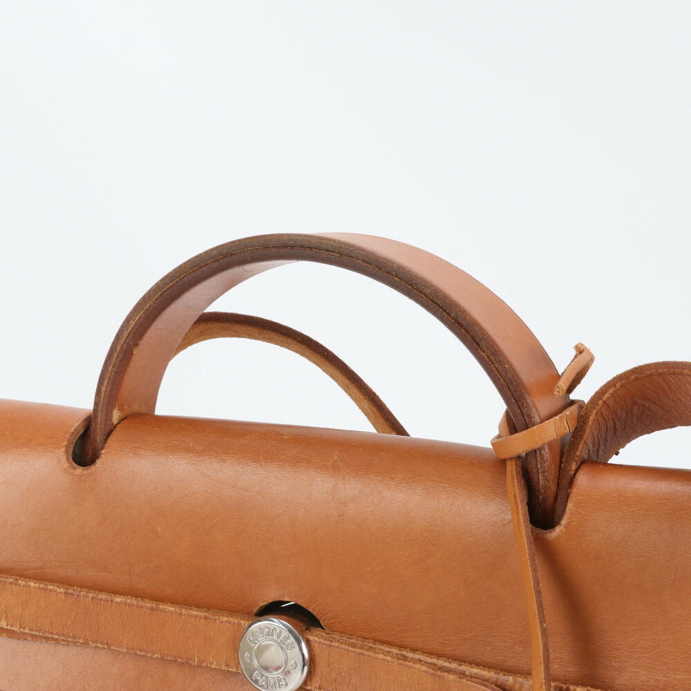 美品 エルメス エールバッグ MM □F 刻印 レザー 2WAY トート バッグ 斜め掛け ショルダー ビジネス 通勤 書類鞄 A4 EEE CP30-9