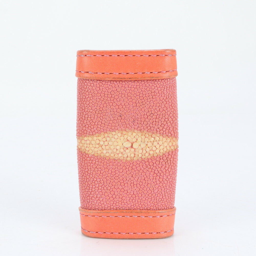 スティングレイ レザー キーケース 4連 キーリング 本革 ピンク レディース MMM CL86-24